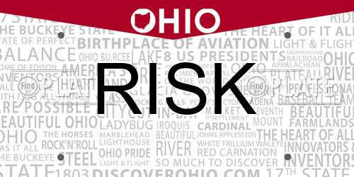 RISK Ohio License Plate