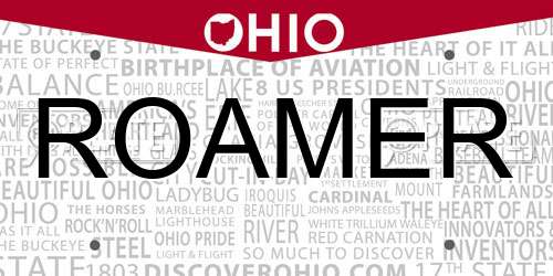 ROAMER Ohio License Plate