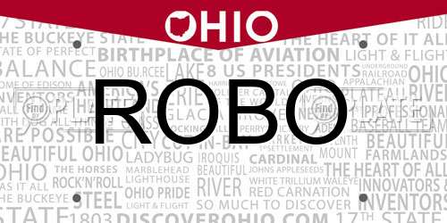 ROBO Ohio License Plate