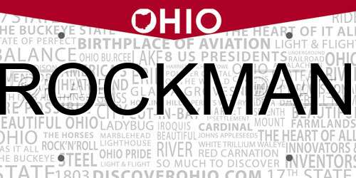 ROCKMAN Ohio License Plate