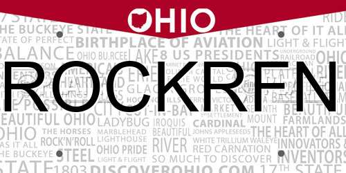 ROCKRFN Ohio License Plate