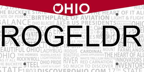 ROGELDR Ohio License Plate