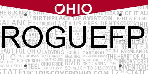 ROGUEFP Ohio License Plate