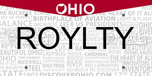 ROYLTY Ohio License Plate