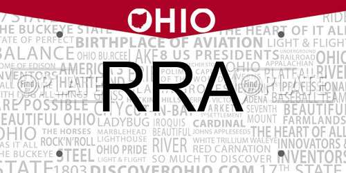 RRA Ohio License Plate