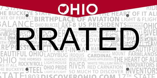 RRATED Ohio License Plate