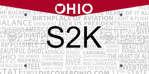 S2K Ohio License Plate