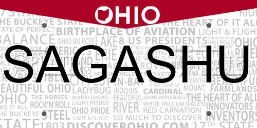 SAGASHU Ohio License Plate