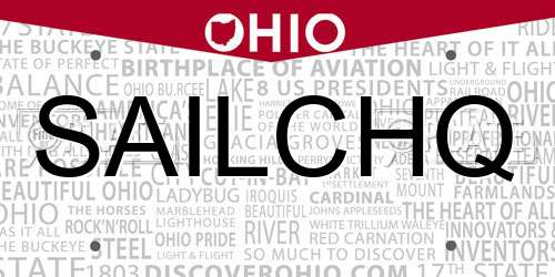 SAILCHQ Ohio License Plate