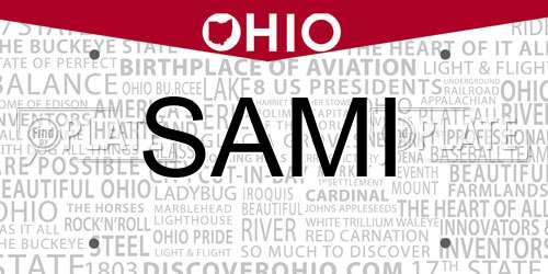SAMI Ohio License Plate