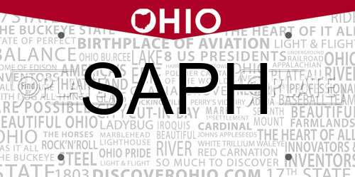 SAPH Ohio License Plate