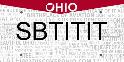SBTITIT Ohio License Plate