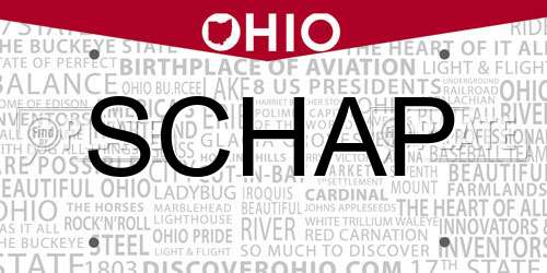 SCHAP Ohio License Plate