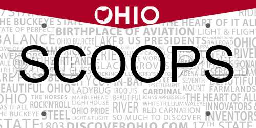 SCOOPS Ohio License Plate