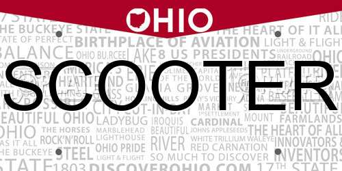 SCOOTER Ohio License Plate