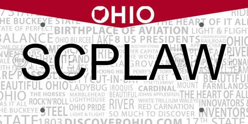 SCPLAW Ohio License Plate