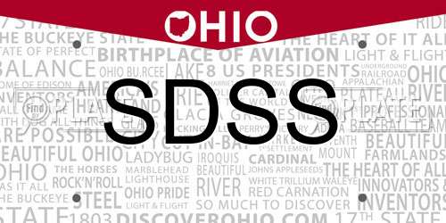 SDSS Ohio License Plate