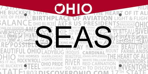 SEAS Ohio License Plate