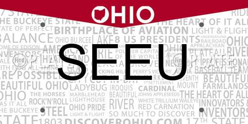 SEEU Ohio License Plate