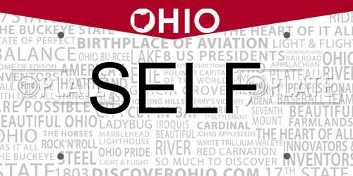 SELF Ohio License Plate