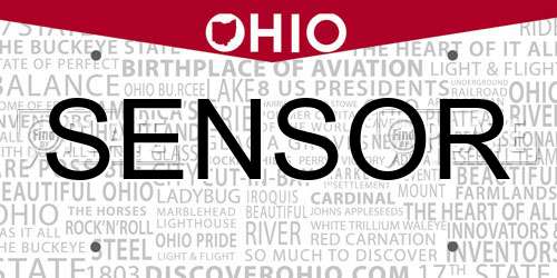 SENSOR Ohio License Plate
