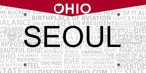 SEOUL Ohio License Plate