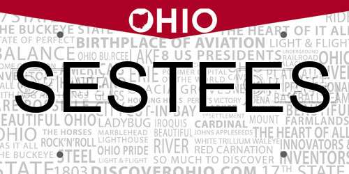 SESTEES Ohio License Plate