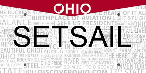 SETSAIL Ohio License Plate
