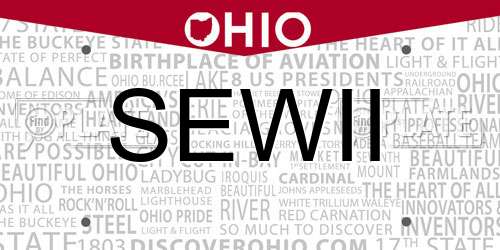 SEWII Ohio License Plate