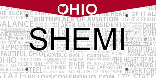 SHEMI Ohio License Plate