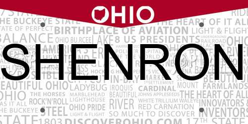 SHENRON Ohio License Plate