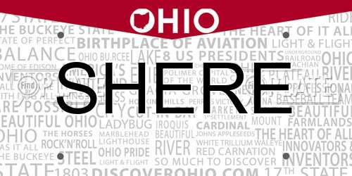 SHERE Ohio License Plate