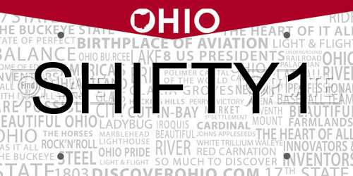 SHIFTY1 Ohio License Plate