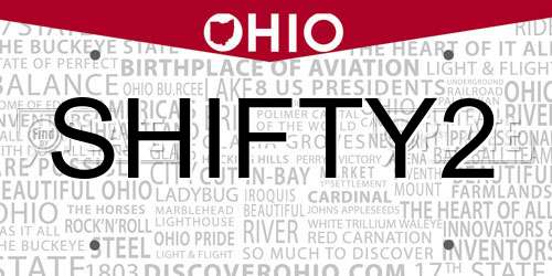 SHIFTY2 Ohio License Plate