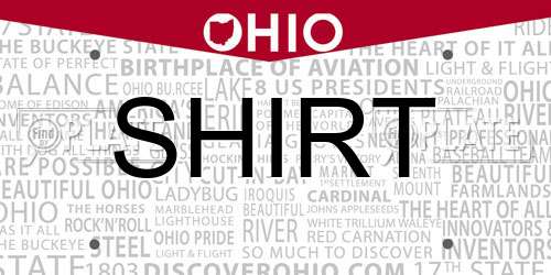 SHIRT Ohio License Plate