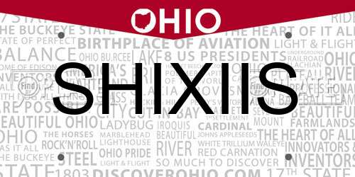 SHIXIIS Ohio License Plate