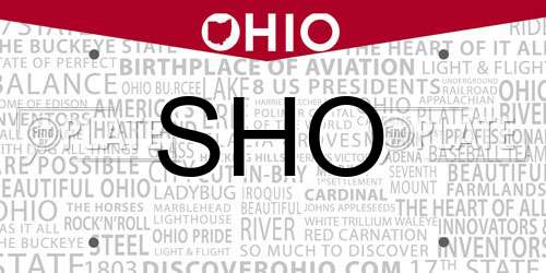 SHO Ohio License Plate