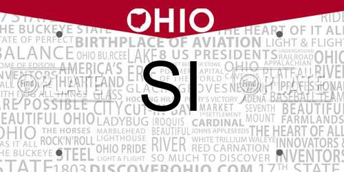 SI Ohio License Plate