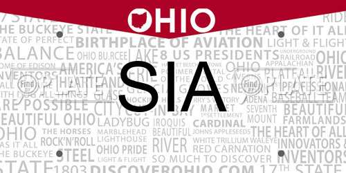 SIA Ohio License Plate