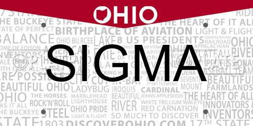SIGMA Ohio License Plate