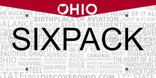 SIXPACK Ohio License Plate