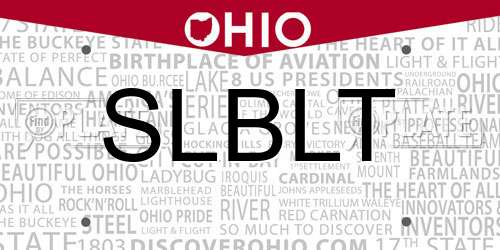 SLBLT Ohio License Plate