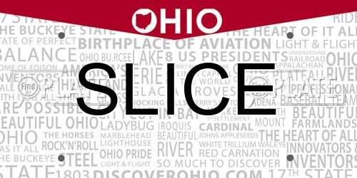 SLICE Ohio License Plate