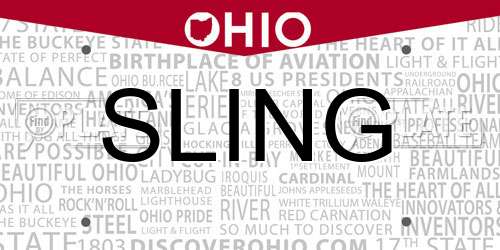 SLING Ohio License Plate