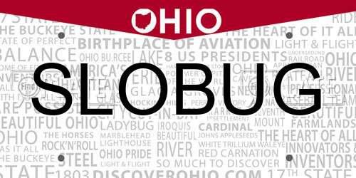 SLOBUG Ohio License Plate