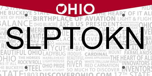 SLPTOKN Ohio License Plate