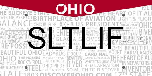 SLTLIF Ohio License Plate