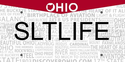 SLTLIFE Ohio License Plate