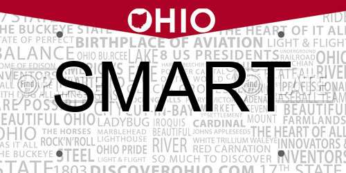 SMART Ohio License Plate