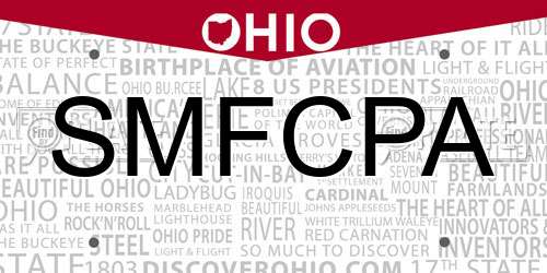 SMFCPA Ohio License Plate